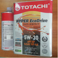 Масло моторное TOTACHI HYPER Ecodrive Fully Synthetic API SP, ILSAC GF-6A SAE 5W-30 Акция 4+1 = 5 л